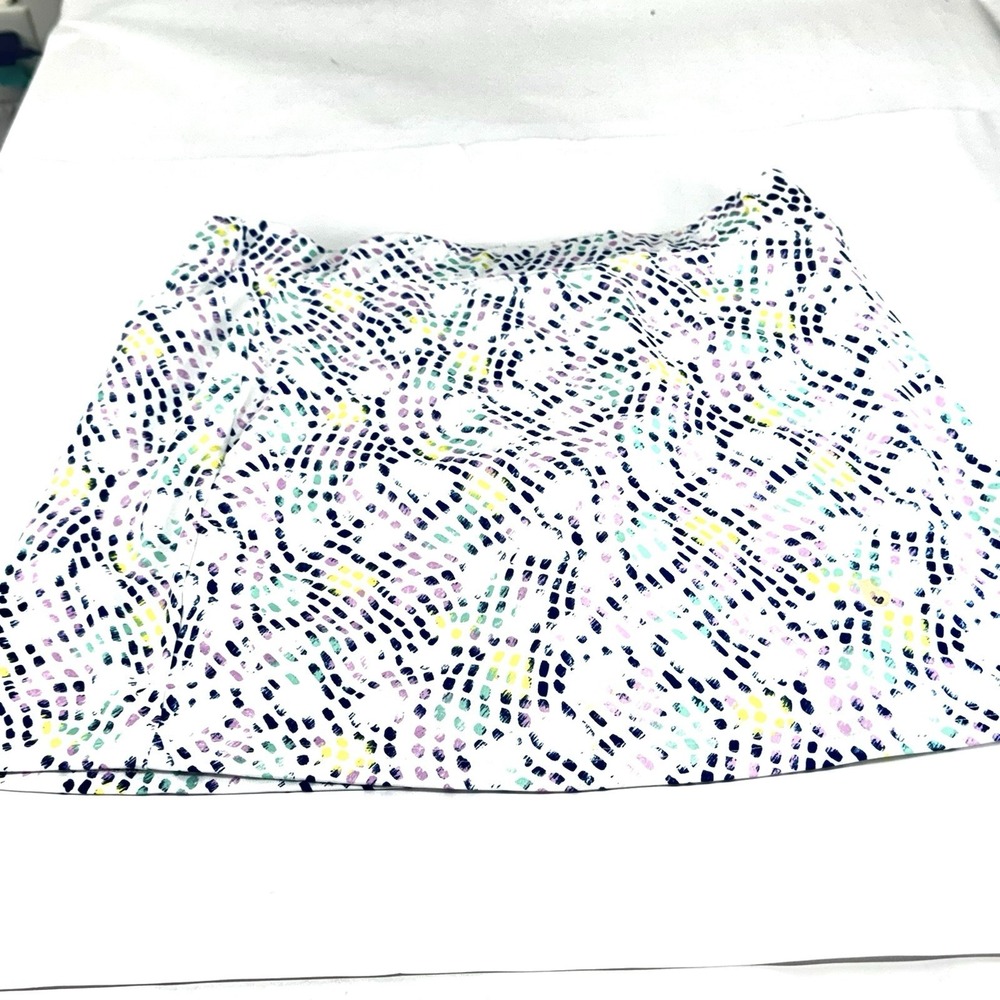 Pebble Beach Womens Skort Skirt Dry-Luxe Performance  Multi Color Size Large New